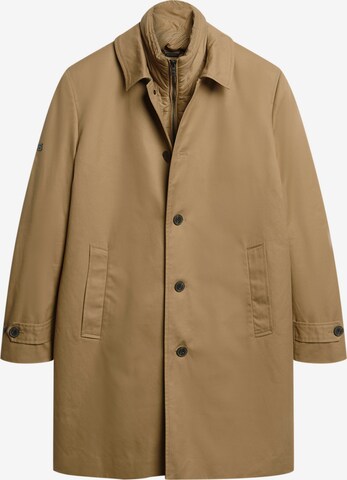 Superdry Between-Seasons Coat in Beige: front