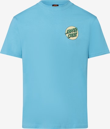 Santa Cruz Shirt 'Screaming Rose Flash' in Blauw: voorkant