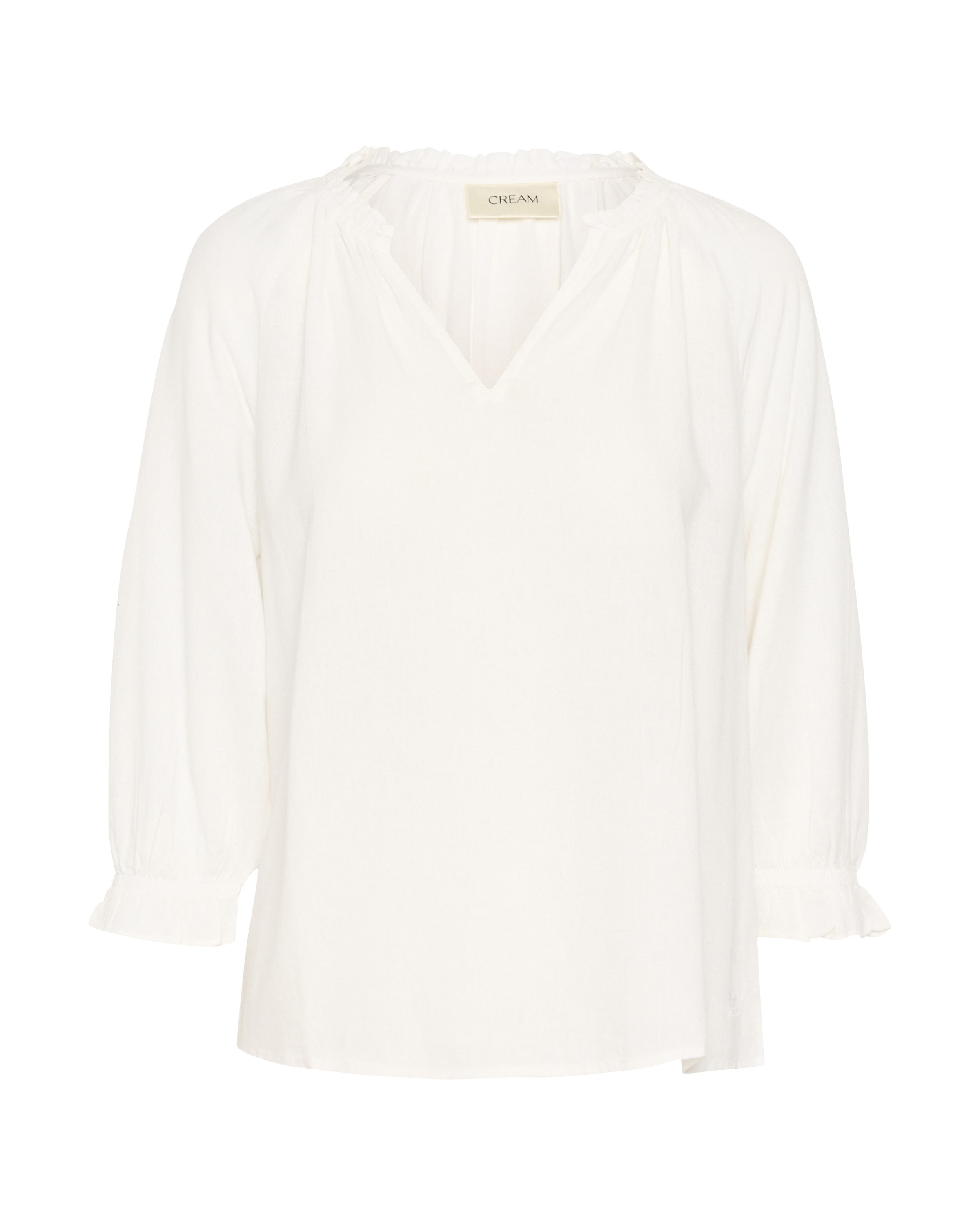 Cream Bluse 'Venta' i hvid: forside