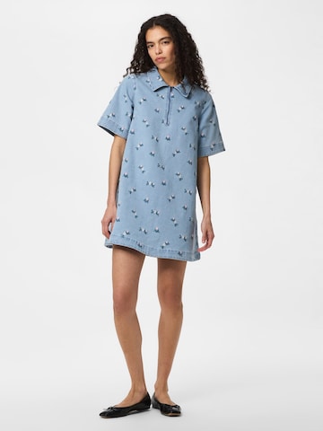 PIECES Blousejurk 'PCFlora' in Blauw