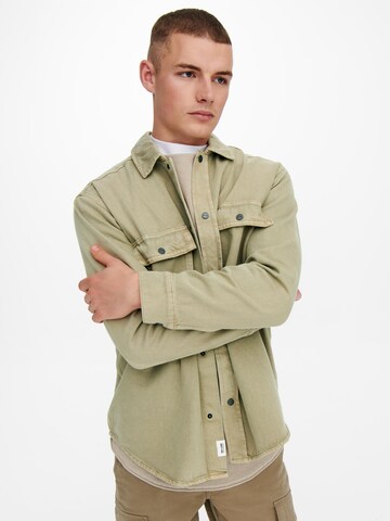 žalia Only & Sons Patogus modelis Marškiniai 'Team'