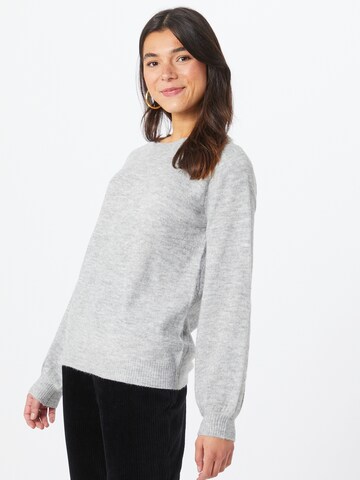 Pullover 'Perla' di PIECES in grigio: frontale