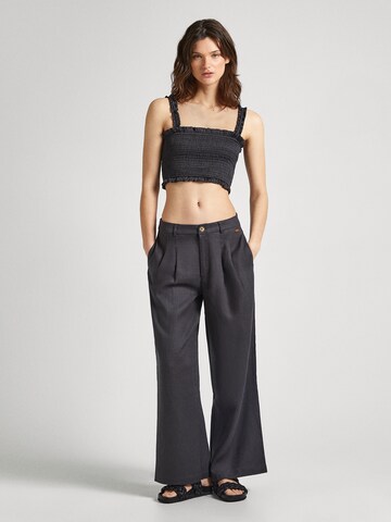 Loosefit Pantaloni con pieghe 'Mae' di Pepe Jeans in grigio