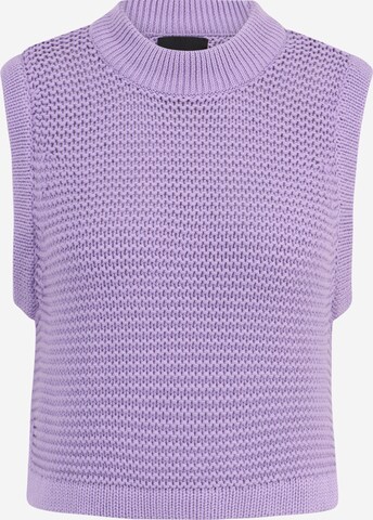 Pieces Petite Sweater in Purple: front