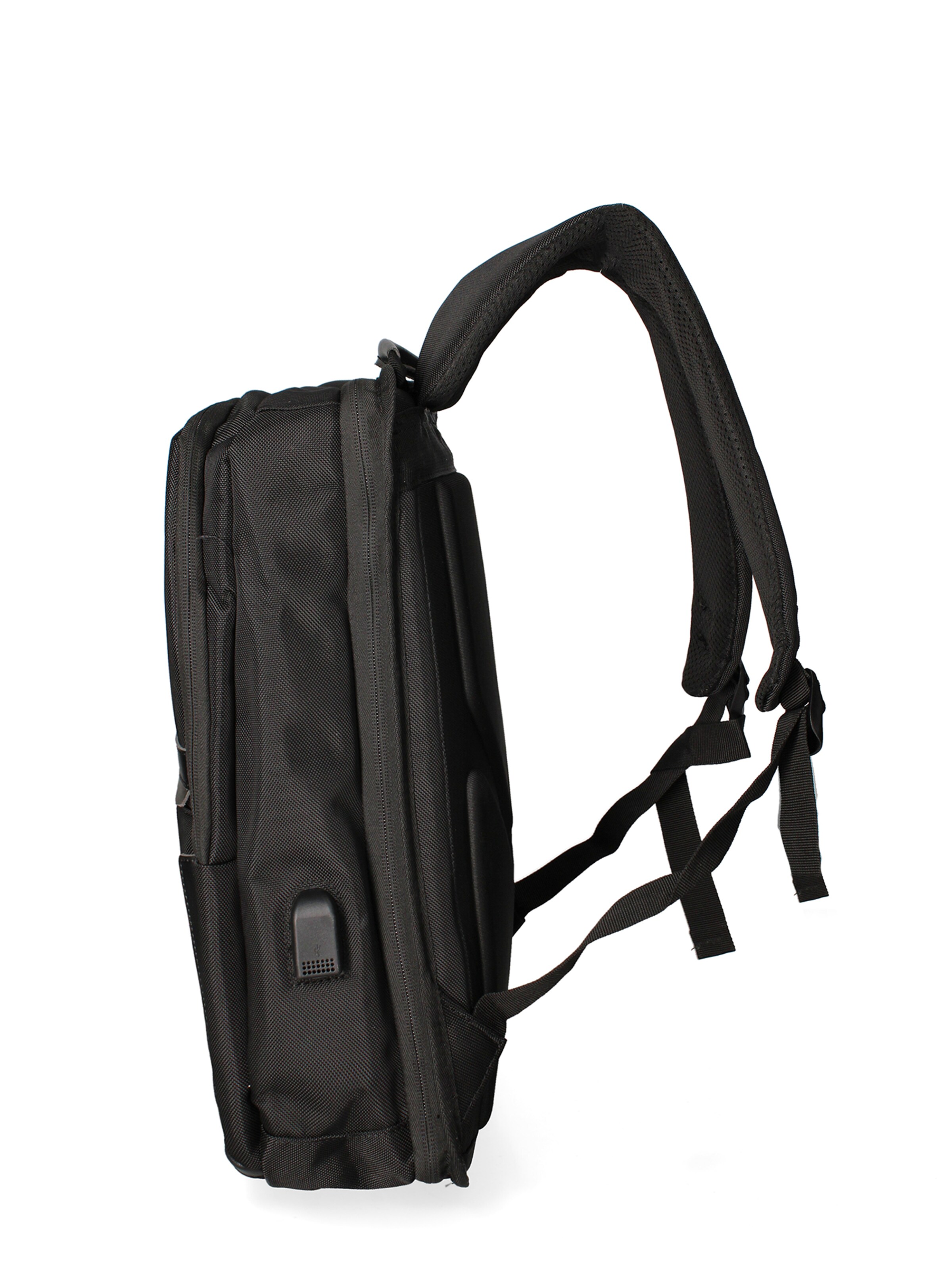Zaino 'Zaino Unisex Nylon 100% con Zip e Tasche Multifunzionali - 30x43x16 cm' di B. Cavalli in nero