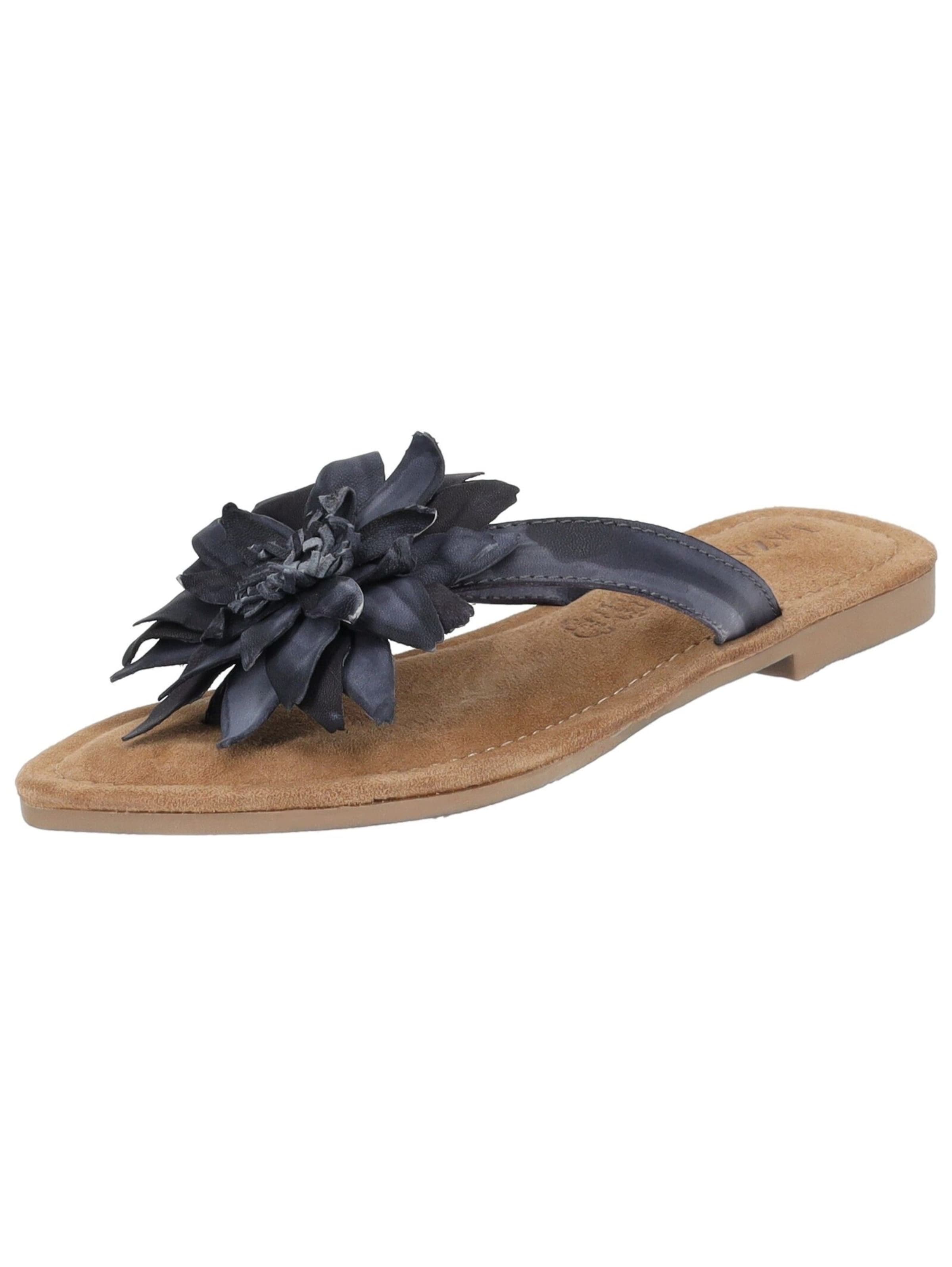 LAZAMANI Mules in Black: front