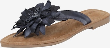 LAZAMANI Pantolette in Schwarz: Vorderseite