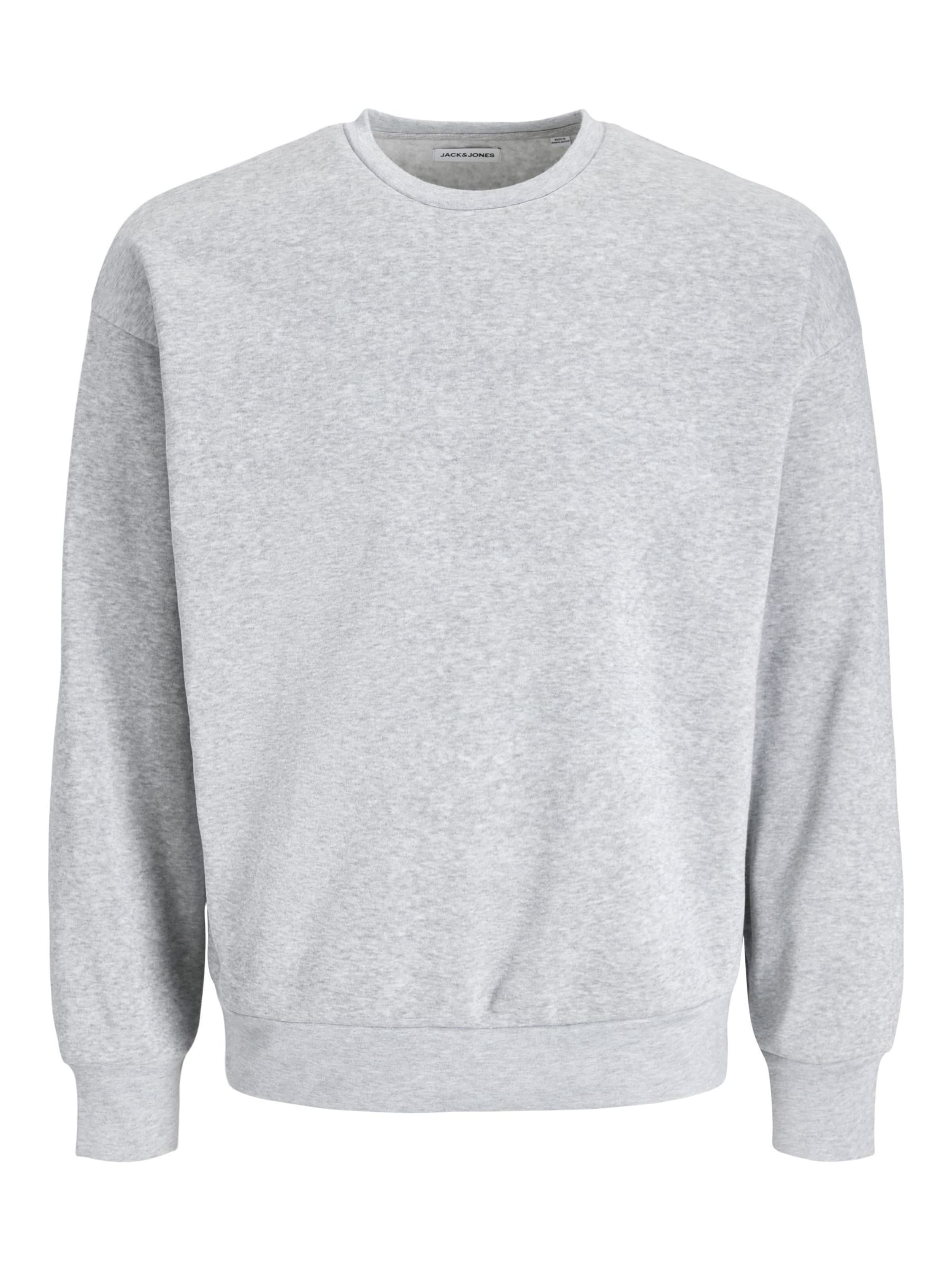 JACK & JONES Sweatshirt 'JACOLLIE' in Grijs: voorkant