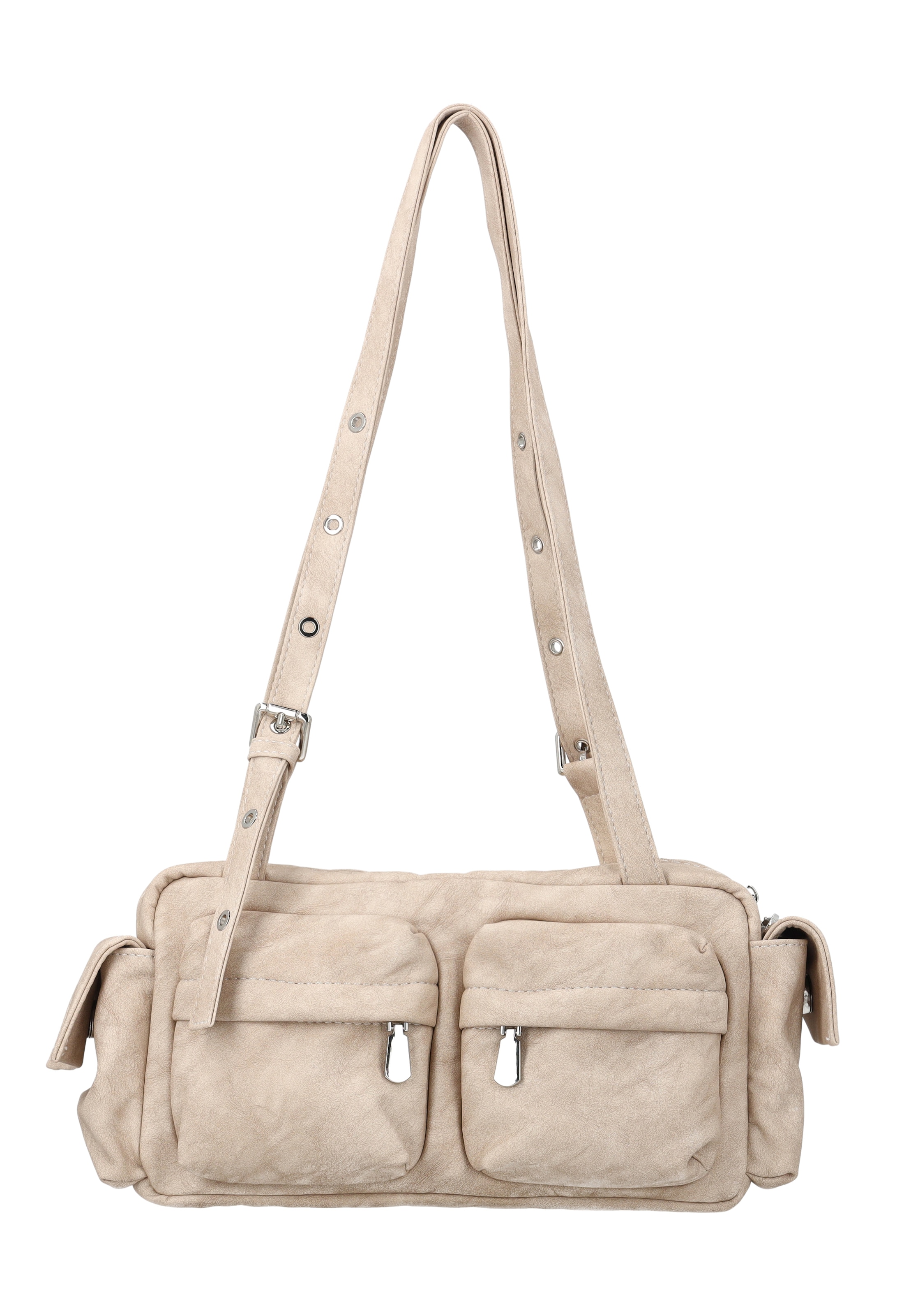 Sac à bandoulière myMo ROCKS en blanc : devant