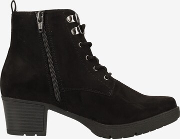 JANA Lace-Up Ankle Boots in Black