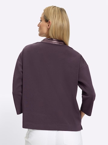 Sweat-shirt heine en violet