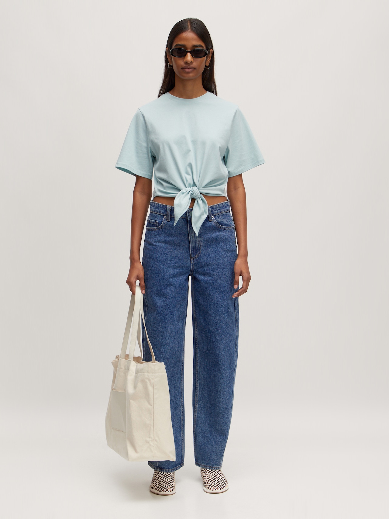 EDITED Producten Shirt 'Domenica' Pastelblauw