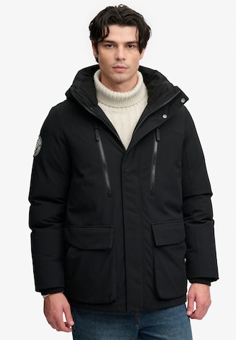 Geacă de iarnă 'City' de la Superdry & Co pe negru: față
