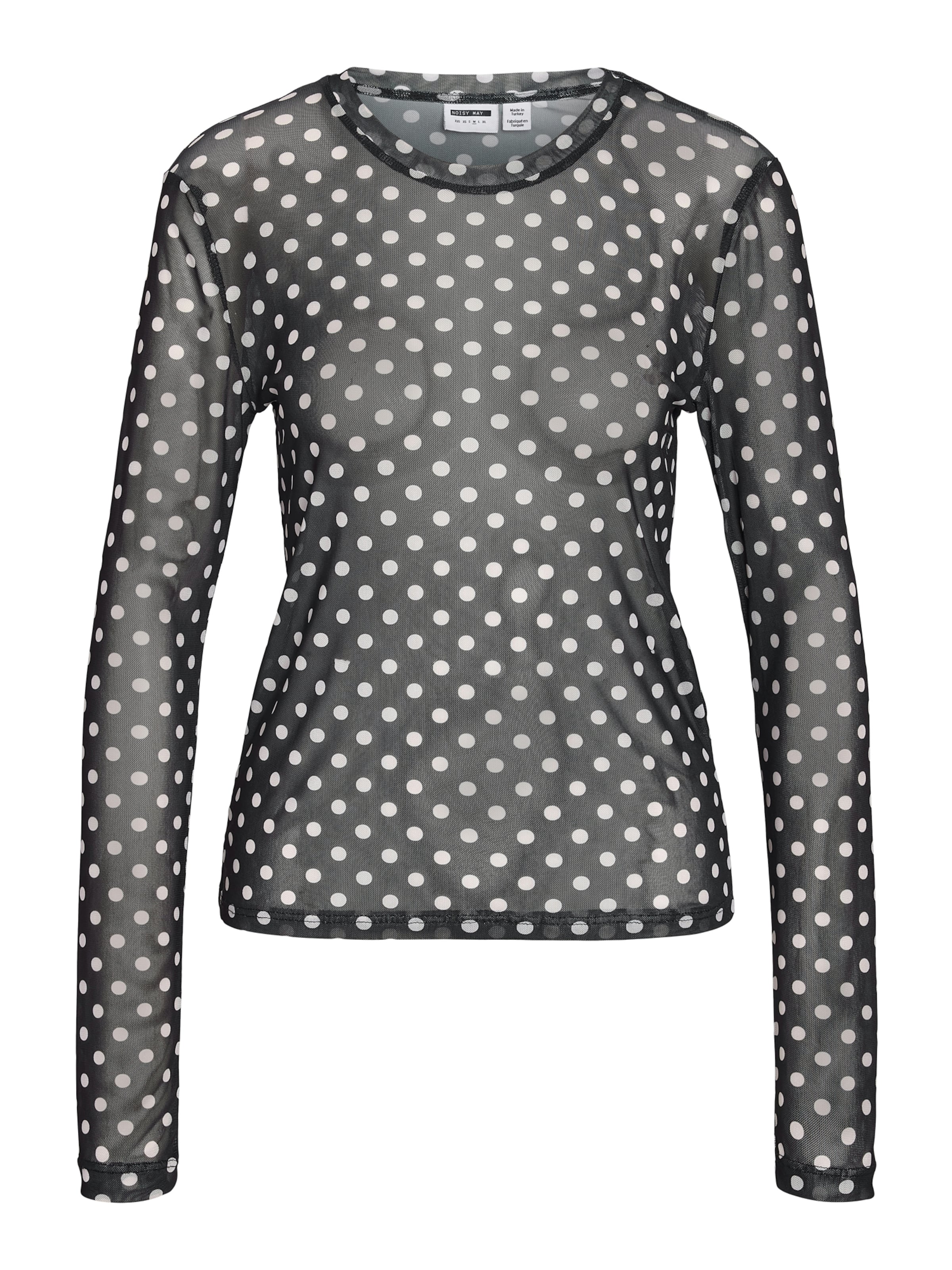 Noisy may Camisa 'NMJUDITH' em preto / branco, Vista do artigo