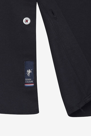 DENIM CULTURE Regular fit Overhemd 'ERLING' in Zwart