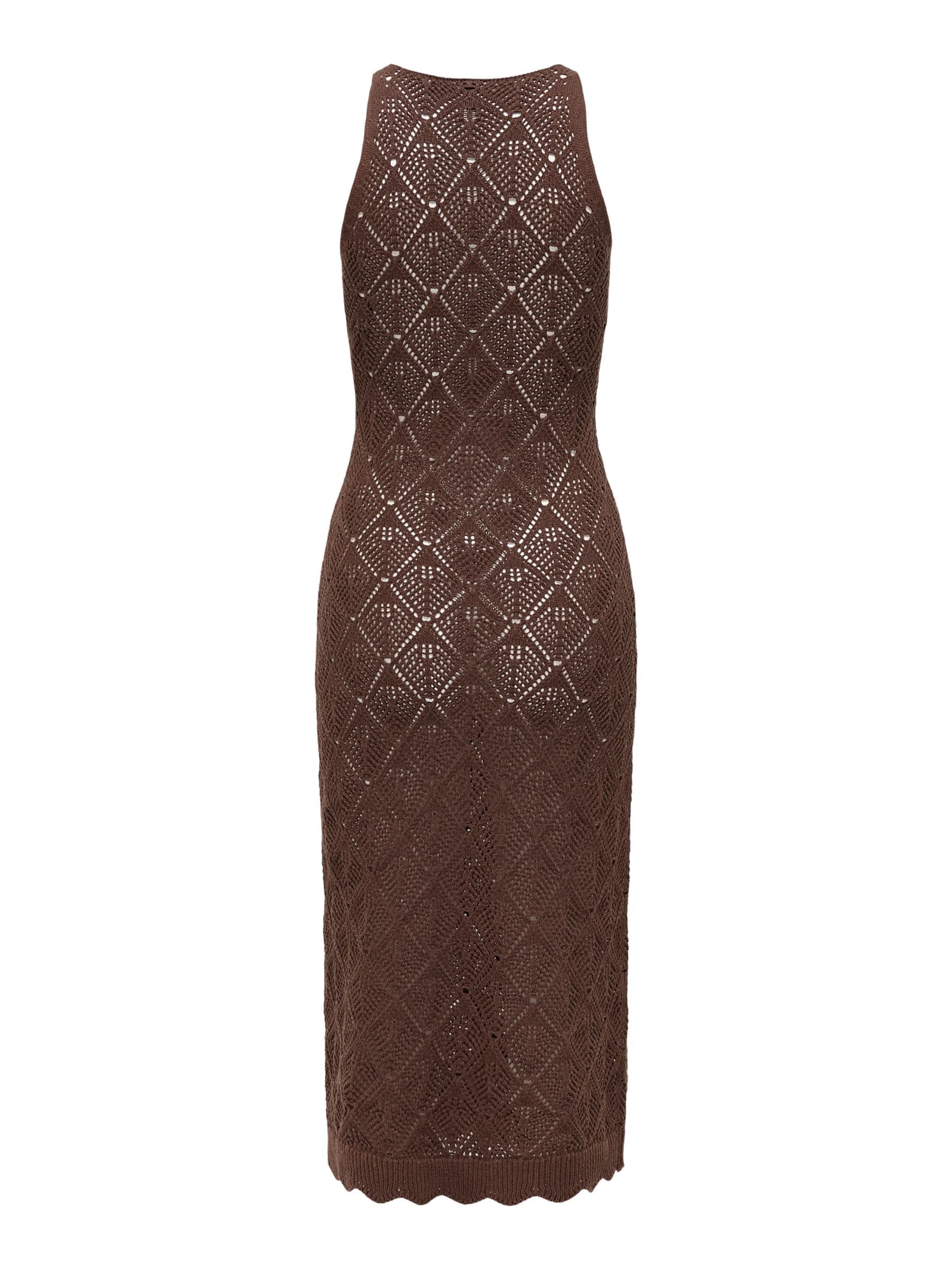 ONLY - Vestido de punto 'ONLSunflower' en marrón
