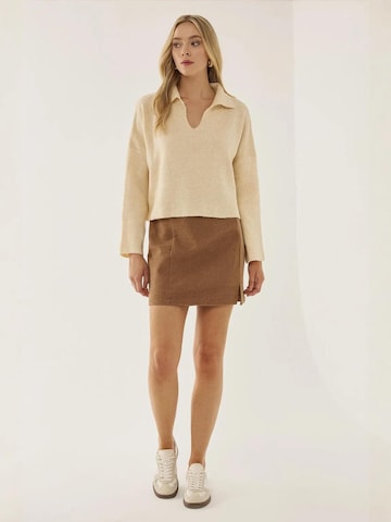 Hiccup Pullover in Beige