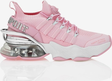 Plein Sport - Sapatilhas baixas 'Tiger Attack Gen. X.04' em rosa: frente