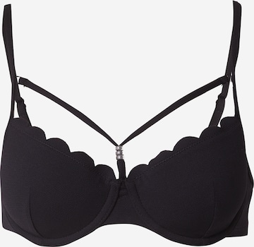 juoda Hunkemöller Plati Bikinio viršutinė dalis: priekis