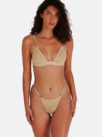 OW Collection Triangle Bra 'MONA' in Beige: front