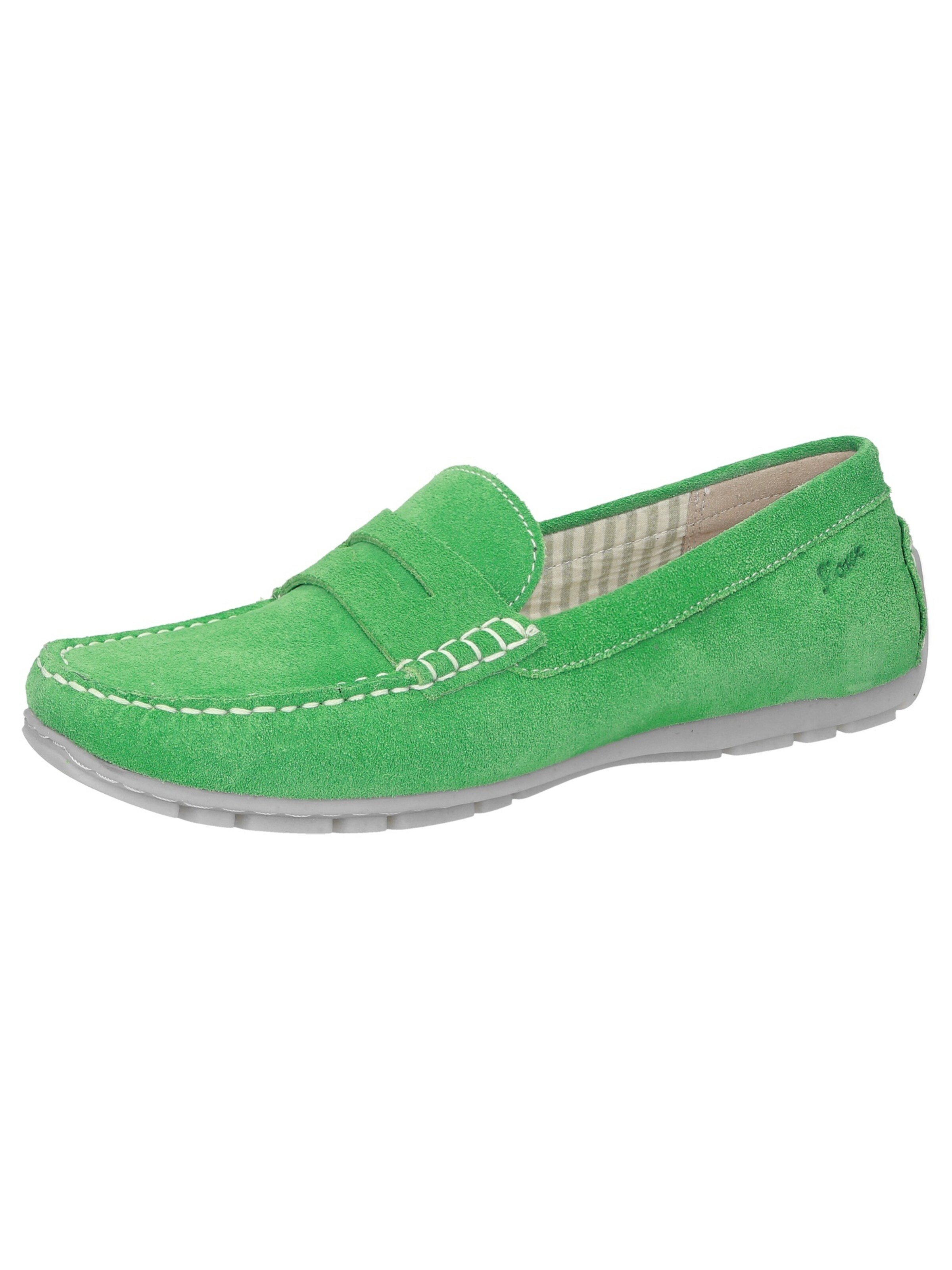 SIOUX Moccasin in Green: front