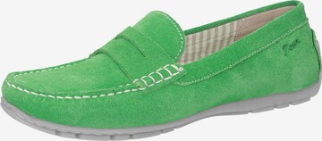 SIOUX Mocassins in Groen: voorkant