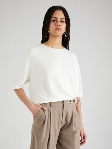 Pull-over 'Flamber' BOSS en blanc : devant