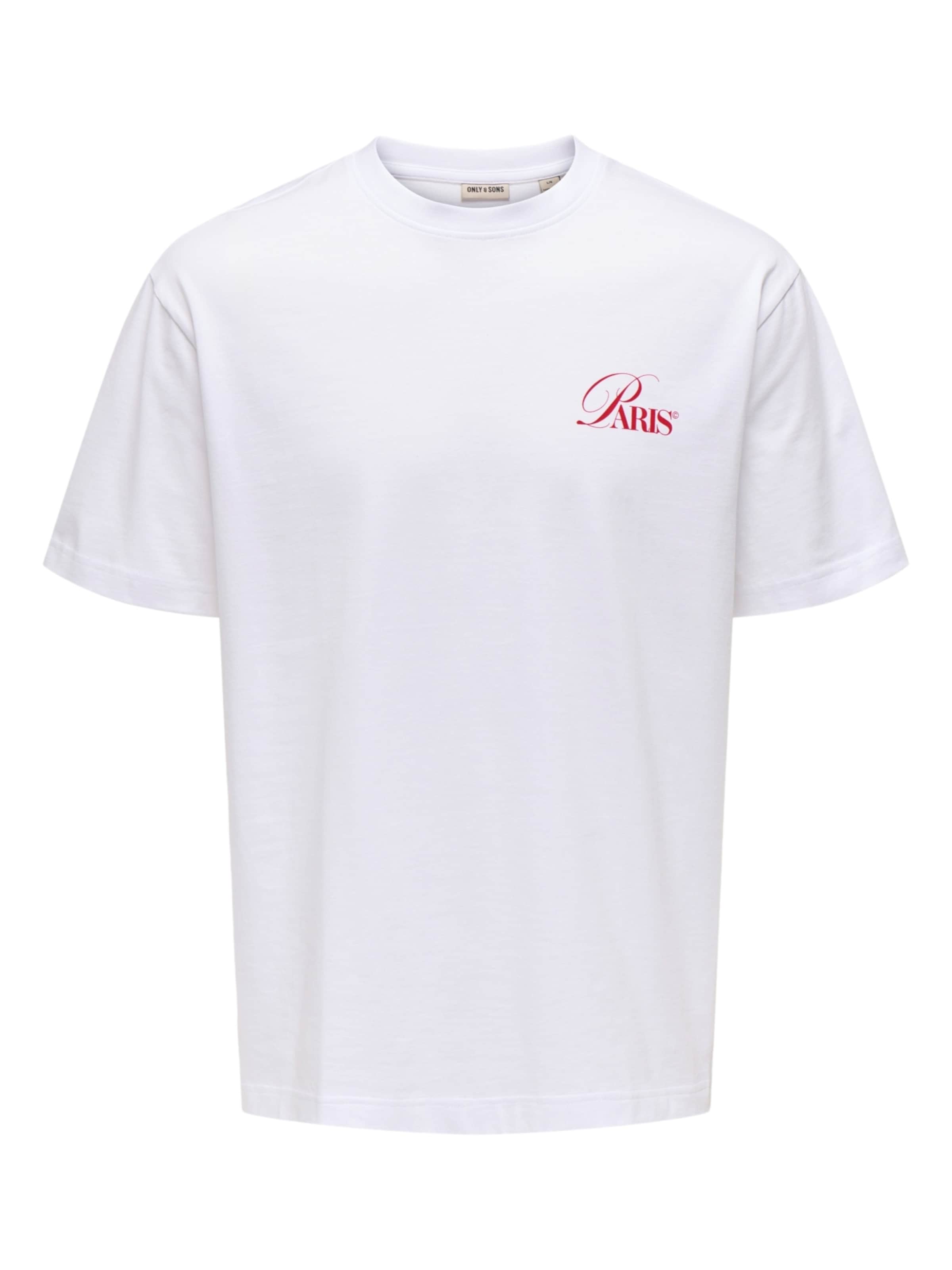 Only & Sons Bluser & t-shirts 'Fred Elegants' i hvid, Produktvisning