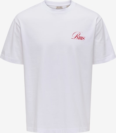 Marškinėliai 'Fred Elegants' iš Only & Sons, spalva – balta, Prekių apžvalga