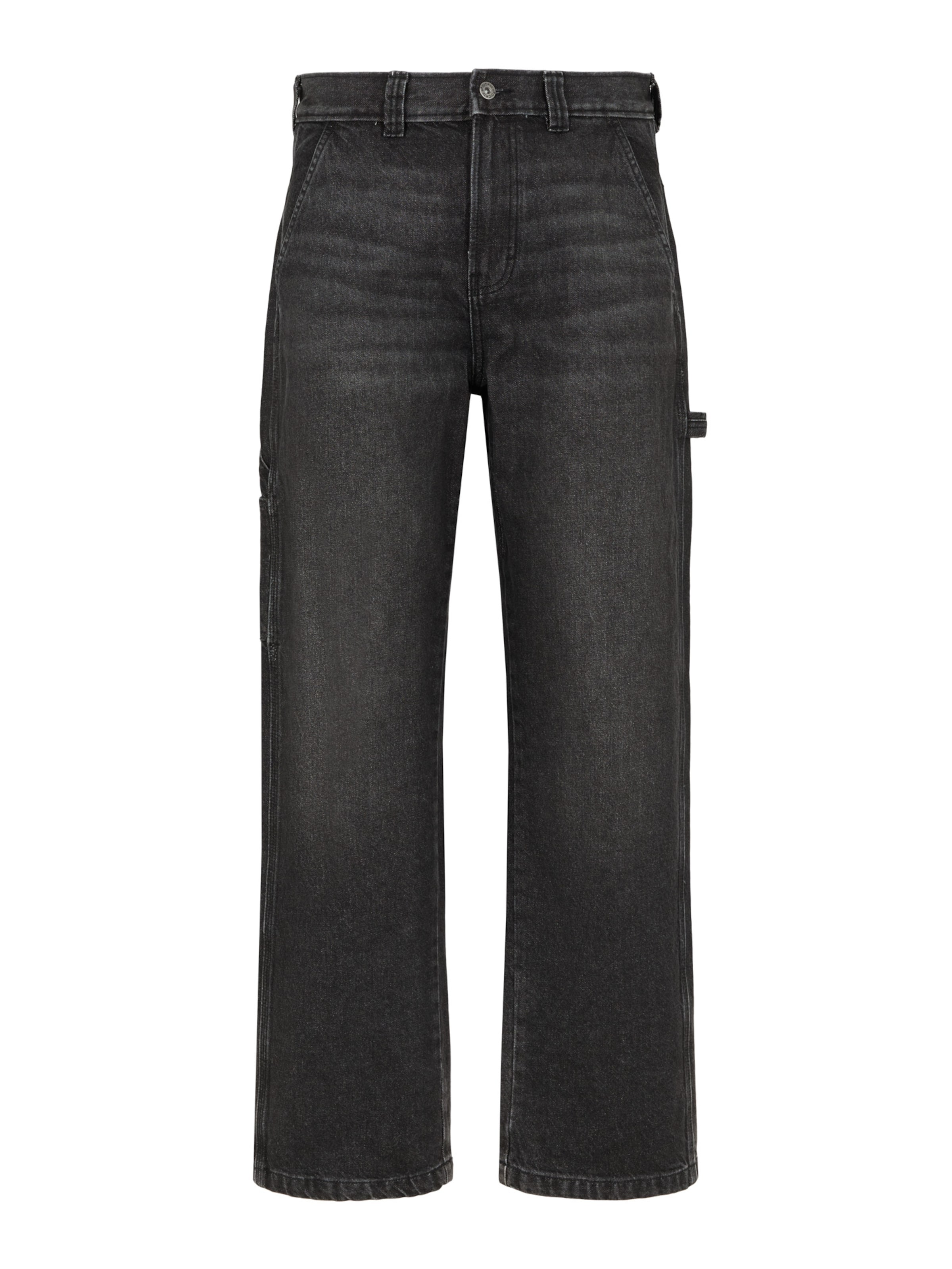 melns DICKIES Vaļīgs piegriezums Kargo džinsi 'Stevensville': no priekšpuses