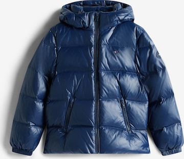 mėlyna TOMMY HILFIGER Demisezoninė striukė 'ESSENTIAL': priekis