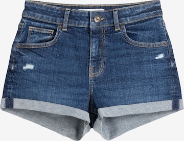 Bershka Regular Shorts in Blau: predná strana