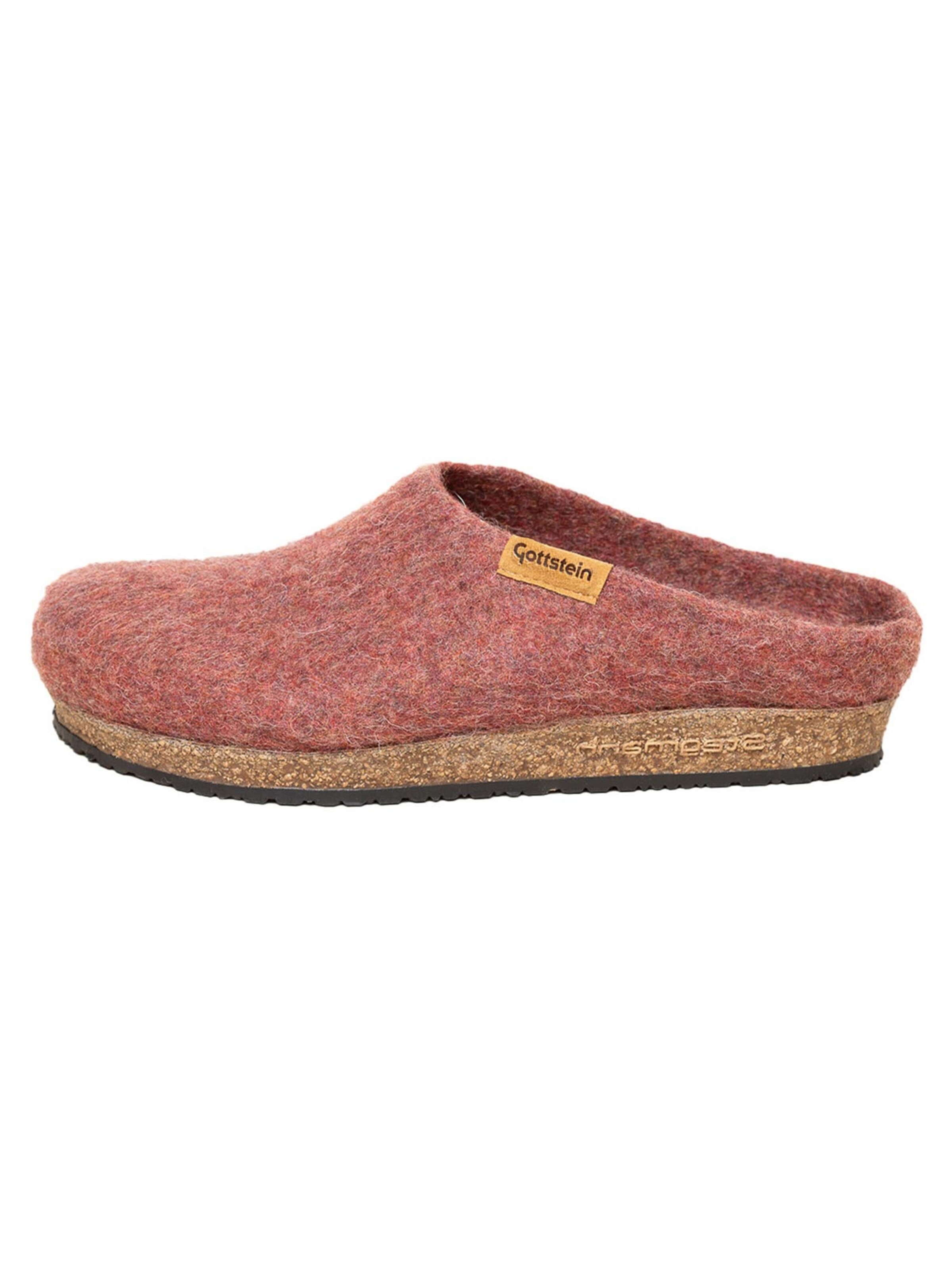 Stegmann Clogs 'RE Filz' in Red: front