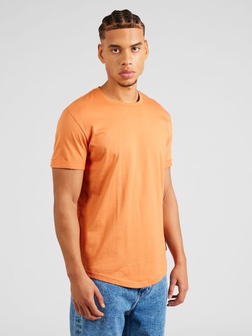 Calvin Klein Jeans Тениска в оранжево: отпред