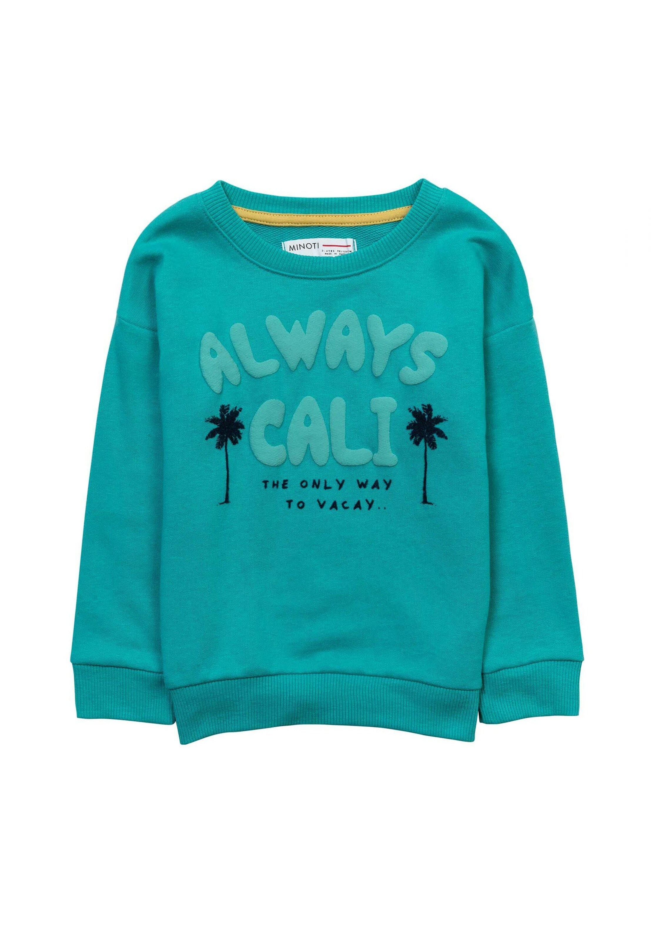 MINOTI Μπλούζα φούτερ σε πράσινο: μπροστά