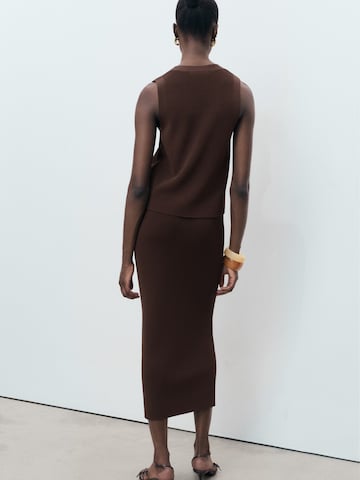 MANGO Skirt 'SESETA' in Brown