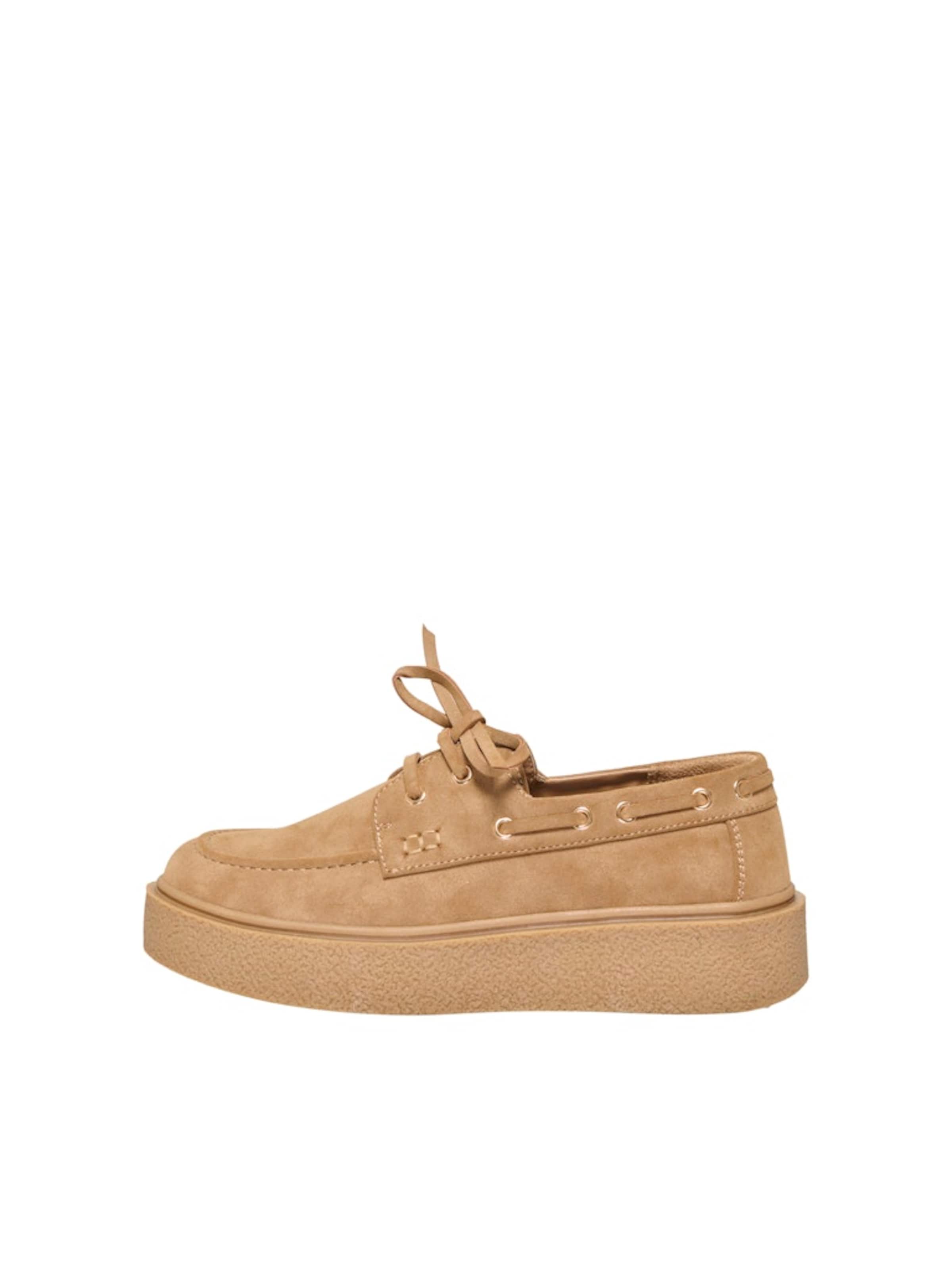 bēšs ONLY Kurpes ar šņorēm: no priekšpuses