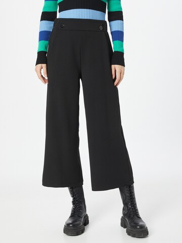 Soyaconcept Wide leg Broek 'Siham' in Zwart: voorkant