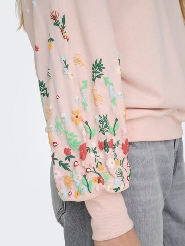 ONLY Sweatshirt 'ONLBrooke' in Pink