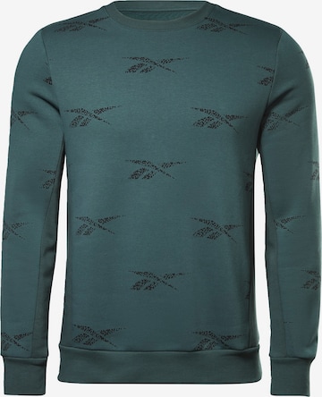 ReebokSportska sweater majica - zelena boja: prednji dio