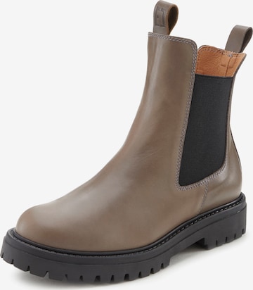 Boots chelsea di Elbsand in beige: frontale