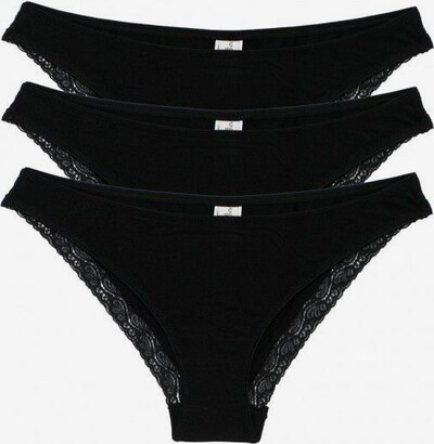 Underprotection Slip 'Bea' en noir, Vue avec produit