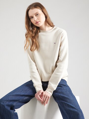 Tommy Jeans Bluzka sportowa w kolorze beżowy