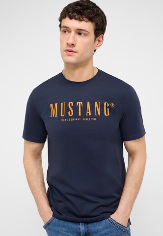 MUSTANG Shirt 'Austin' in Blau: Vorderseite