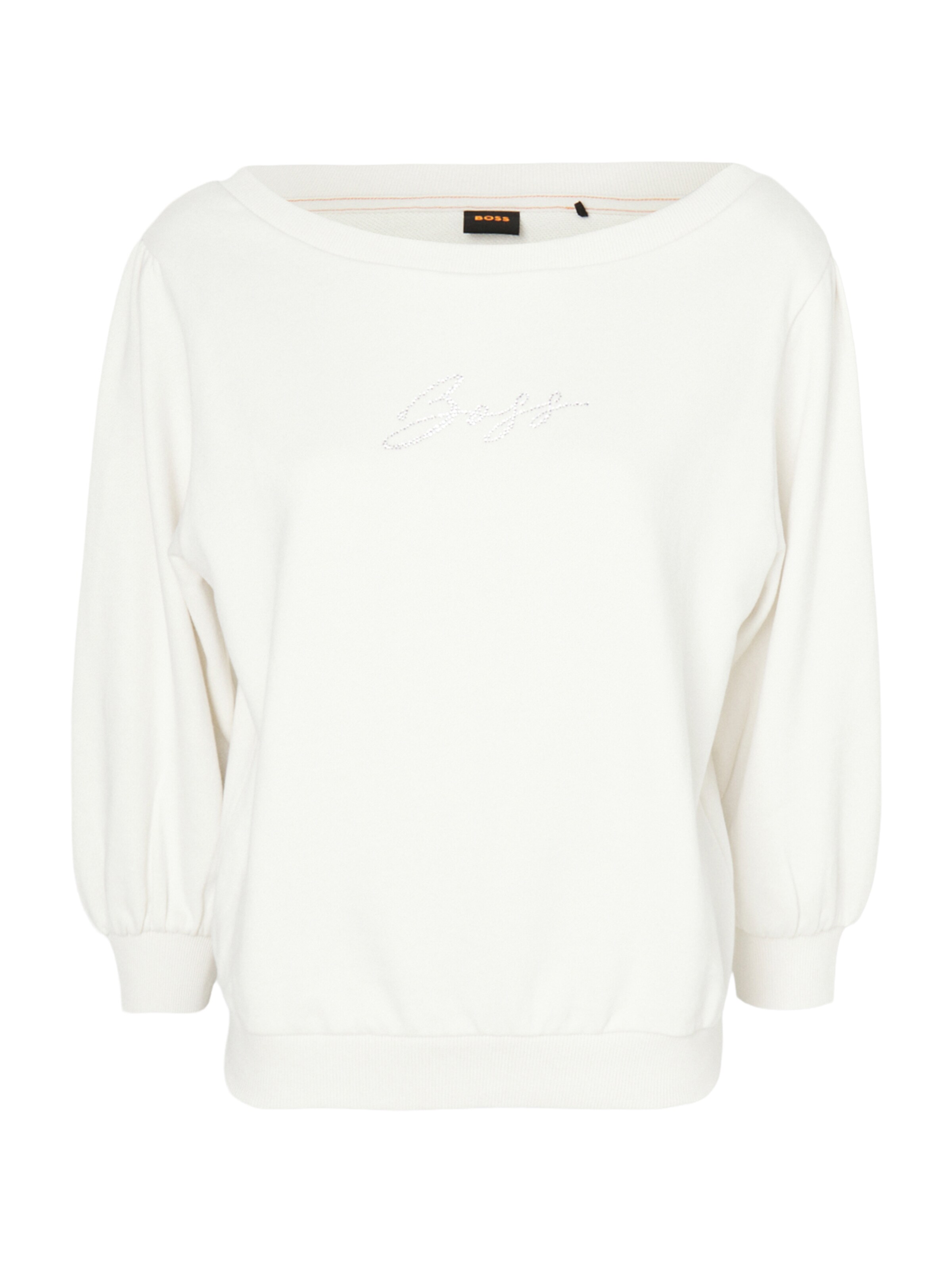 BOSS Mikina 'C_Emay' – bílá: přední strana