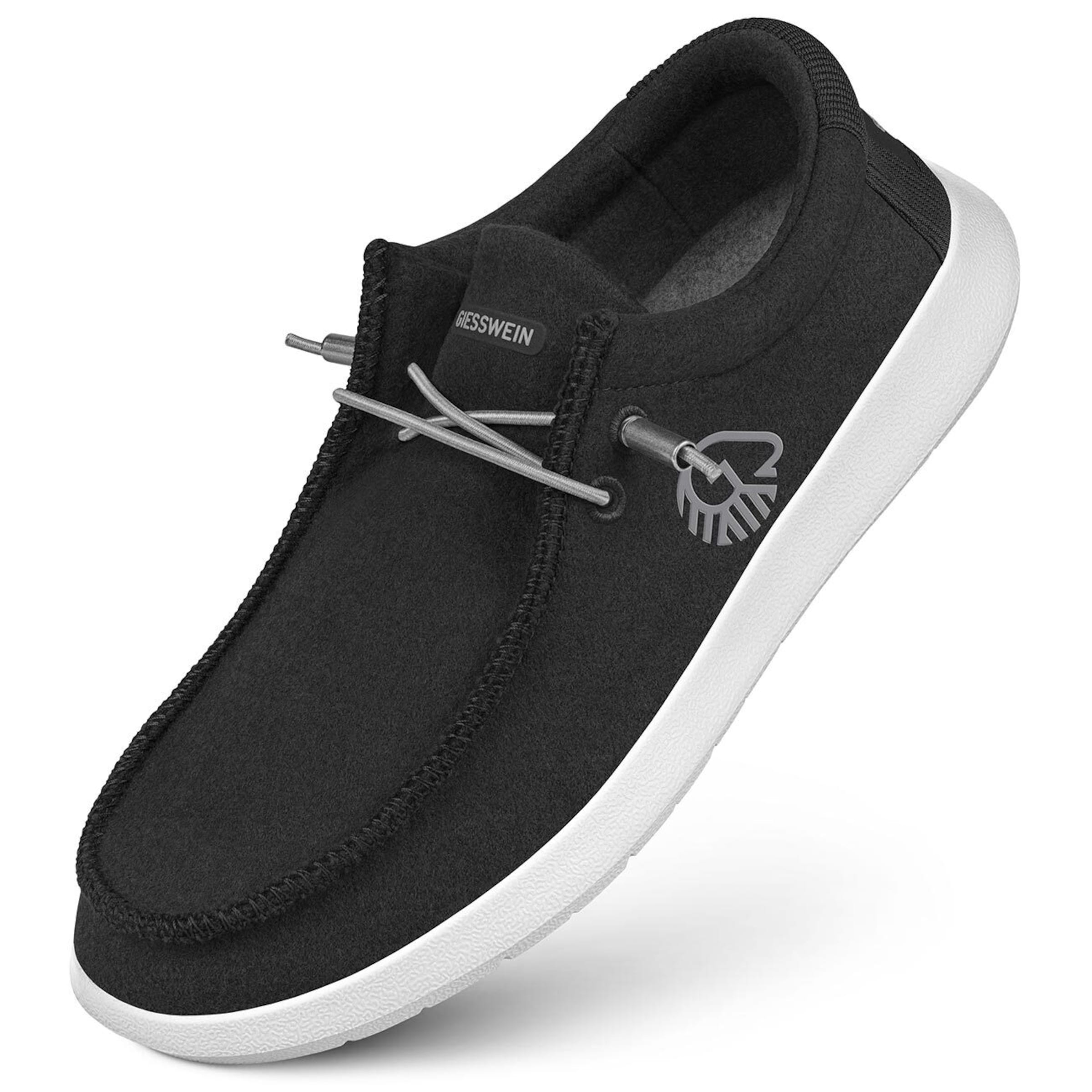 GIESSWEIN Moccasins 'Merino' in Black: front
