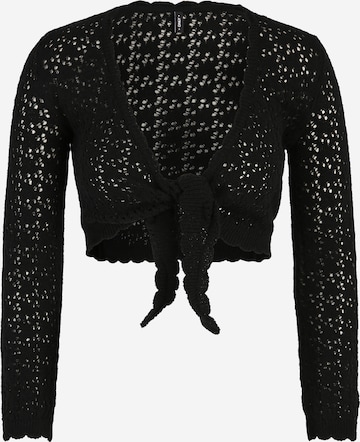 Only Petite Knit cardigan 'SOLA' in Black: front
