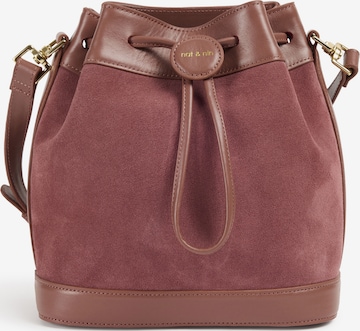 rožinė Nat&Nin Rankinė su ilgu dirželiu ' NORAH ': priekis