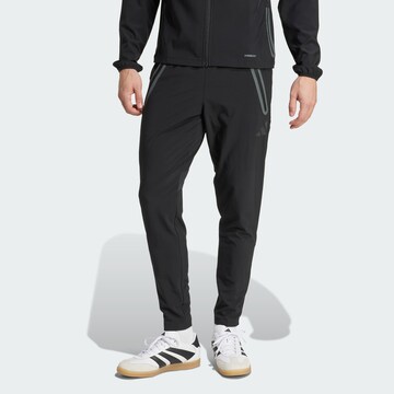 ADIDAS PERFORMANCE Regular Sportbroek 'Real Madrid Tiro 25' in Zwart: voorkant
