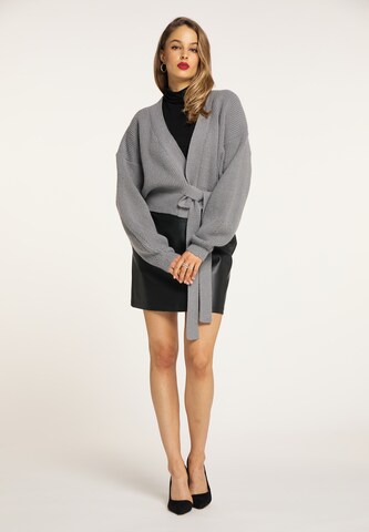 faina Knit Cardigan in Grey